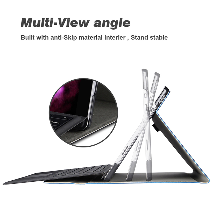 Microsoft Surface Pro8 2021 Case Lightweight Protective, Multiple Angle, Stylus Holder, Designed for Surface Pro 8 2021 Compatible with Type Cover Keyboard